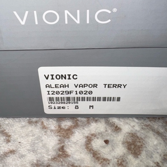 Vionic Gray Fuzzy Slippers - Picture 9 of 10